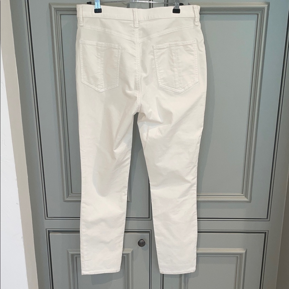 Rag & Bone Velvet Ecru Off White Straight-Leg Jeans EUC Size 31 - Picture 4 of 5